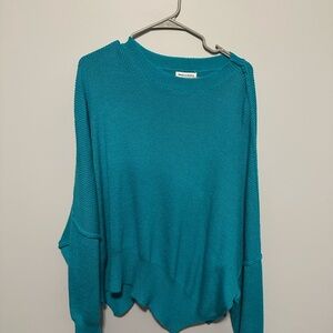 Newbury Kustom Teal Sweater Top
